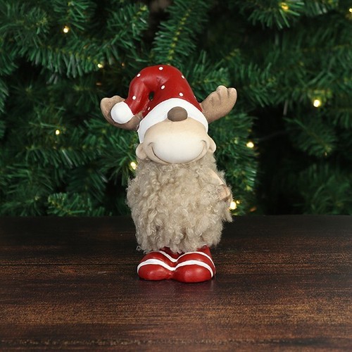 Figur keramik elch mit - keramik,