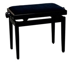 Klavierbank-Sitz-Hocker-schwar