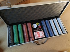 Pokerset mit 500 Pokerchips im Koffer