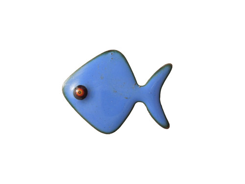 Vintage brosche fisch email - vintage,