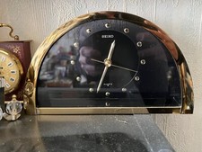 Vintage Seiko Tischuhr Uhr Quartz Japan Quadratisch ca. 80er Jahre 14 x 8 cm