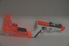 Nerf Sharpfire mit orangener Schulterstütze + 3 Darts | guter Zustand | Hasbro