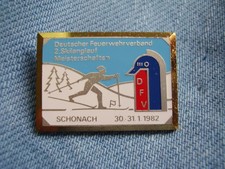 Anstecknadel Deutscher Feuerwehrverband Skilanglauf Meisterschaften Schonach 82
