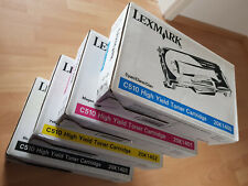 Original Toner Lexmark C510 - cyan, magenta, yellow, black - OVP!