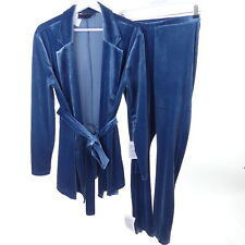 ASOS MATERNITY Hosenanzug Samt Blazer & Hose Blau Gr. 40 & 36