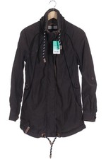 Naketano Jacke Damen Anorak Jacket Kurzmantel Gr. S Baumwolle Grau #04fdd30