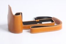 Lederhalbtasche braun und Riemen für Hasselblad X1D II