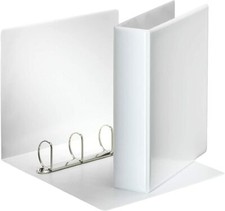 Esselte 49705 Ringbuch Präsentation, mit Taschen, A4, PP, 4 Ringe, 50 mm, weiss