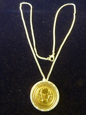 Halskette 60 cm 1 Denar Münze  Bimetall Caesar Augustus