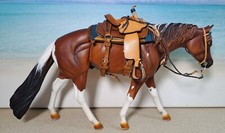 Westernsattel Western Set für Resin Breyer Stone Modellpferde in Traditional