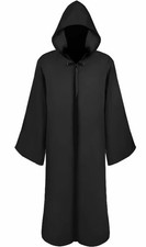 Schwarzer Umhang Kapuze