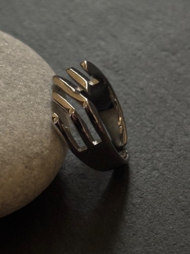 Silberfarbener ring kupfer - ring,