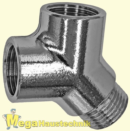 Verteilerstück messing 2 - messing, 1/2