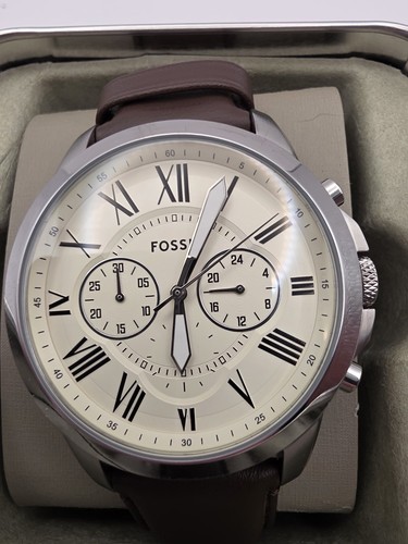 Fossil grant chronograph brown - fossil,