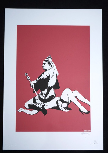 Banksy lithographie 50x35 - lithographie,