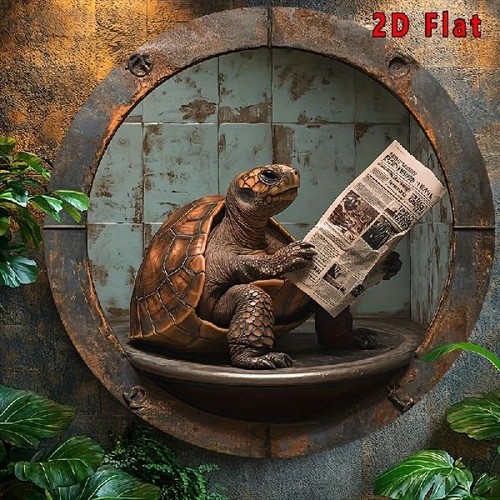 Blechschild rund schildkröte - blechschild,