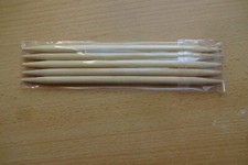 Ein paar Bambus Nadelspiel Strumpfstricknadeln  20cm lang 8,0mm dick