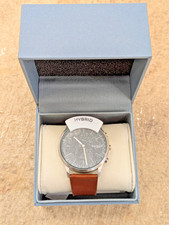 Skagen Connected Hybrid "Jorn" Smartwatch mit braunem Lederarmband - SKT1200