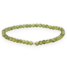 Peridot Kugelarmband 4mm | Mit