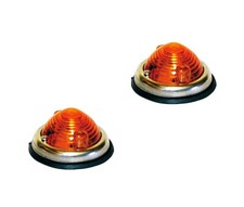 2 X MONARK BLINKLEUCHTE / BLINKER RETRO FÜR OLDTIMER TRAKTOR SCHLEPPER DEUTZ ...