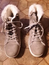 WalkX Damenschuhe Sneaker Boots Beige Weich Fell gefüttert 41 40 warme Füße TOP