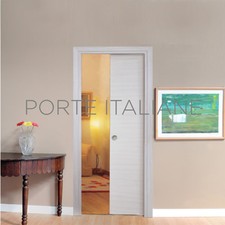 Schiebetür Zum Verschwinden Palisander Weiß Mit Wasserfestem Rahmen