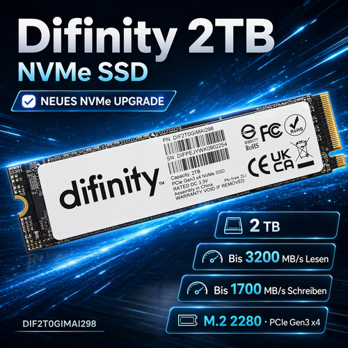 Difinity speed 2000 2tb nvme - speed,