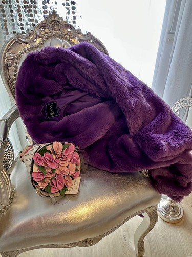 Teddyplüsch mantel violett - ,,