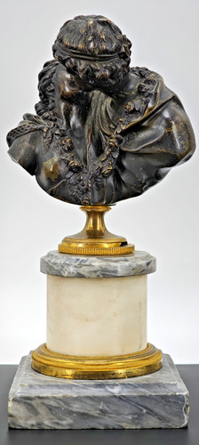 B15 bronzefigur doppelbüste - b15,