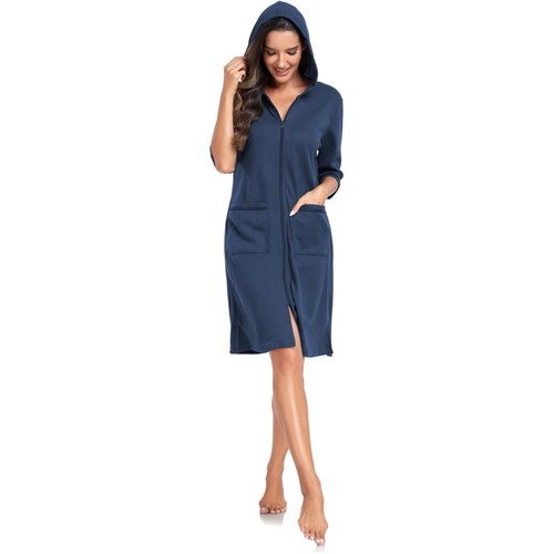 Damen bademantel waffelpique - bademantel,,