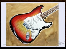 Original Kunst Grafik "FENDER