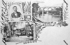 Fk Görlitz  i.Schl - Jahr 1903 - Restaurant "Neisse-Insel" !!!