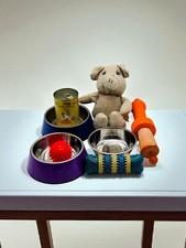 11 tlg Konvolut AniOne Fressnapf Trinknapf Terra Canis Huhn  Spielzeug  Schüssel