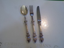 WIDMANN Modell CLASSIQUE Gedeck für eine Person drei Teile in Echtsilber 925er