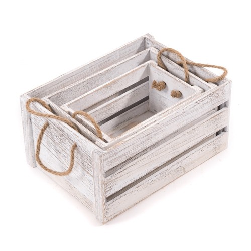 Holzkisten set country mit - holzkisten, |