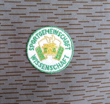 DDR  Aufnäher  Sportgemeischaft Wissenschaft Patch