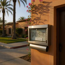 Briefkasten Design Stahl Wandbriefkasten Postkasten Zeitungsfach Modern XXDE Neu