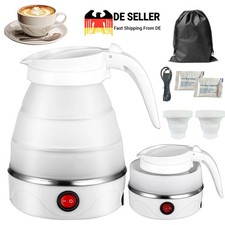 Kleiner Mini Tragbarer faltbarer Wasserkocher 600ml elektrischer Wasserkocher