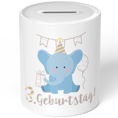 Geburtstag blauer elefant - 3.,