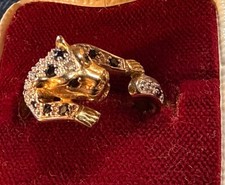 9 kt 375 Gold, besetzt mit