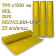 Müllbeutel 120 Liter gelb