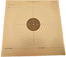 450 Stück - Deutsche Luftgewehrscheibe 12 x 12 cm