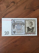 Deutsches Reich 20 Mark Banknote Tiroler Schein