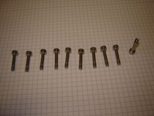 10 Impus Edelstahl Schrauben  M4 x 20 mm Gebraucht 