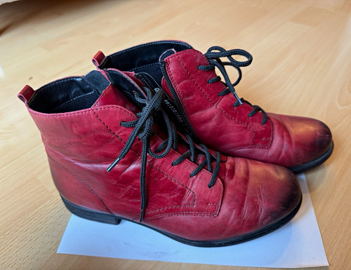 Remonte damen stiefeletten rot - remonte,