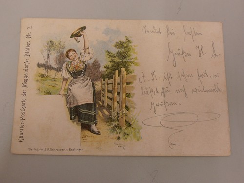 Alte künstler postkarte - ak, künstler-postkarte