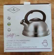 Edelstahl Wasserkocher Pfeifkessel 3,0 L (2,2 L)