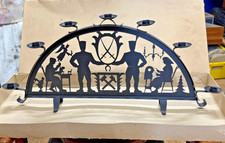 DDR Schwibbogen Erzgebirge Bergmann Metall Lichterbogen Weihnachten mit OVP