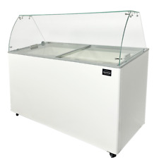Speiseeisvitrine Eistheke Eisvitrine Eistruhe Speiseeisverkauf für 10 x 5 Liter