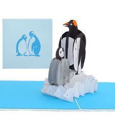 Pop Up Karte "Pinguine" 3D
